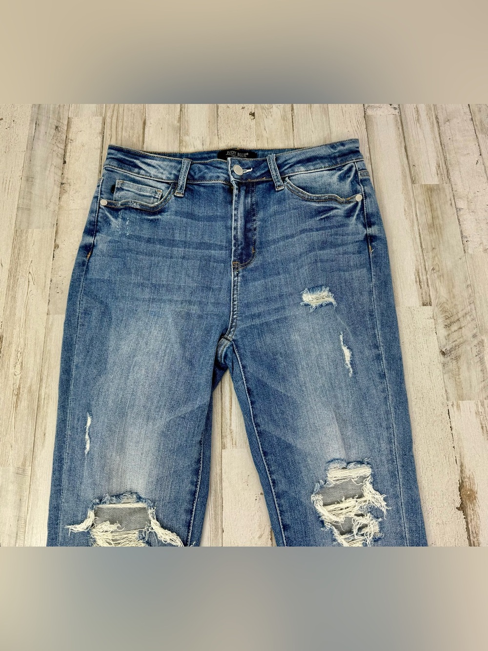 Judy Blue Jeans Womens 7/28 Blue High Rise Skinny Fit - Picture 2 of 11